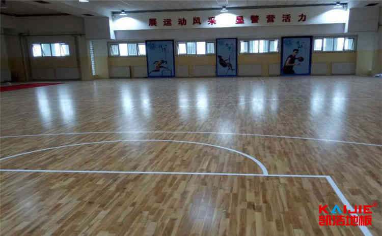 楓樺木籃球運動地板翻新施工