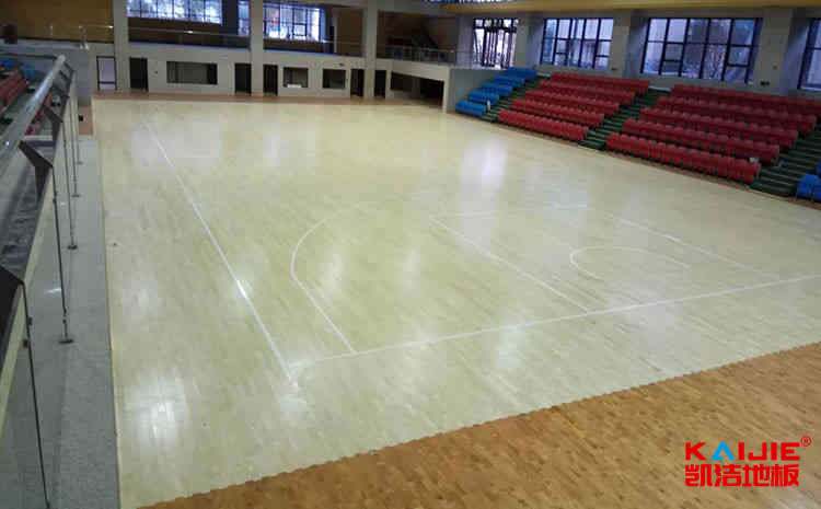 濟南柞木籃球場地板打磨翻新