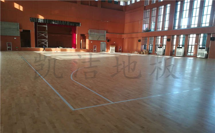 河南焦作中學體育館木地板項目案例