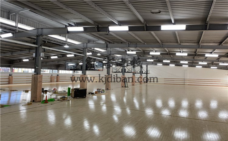 杭州曼巴籃球中心木地板項目-凱潔實木運動地板