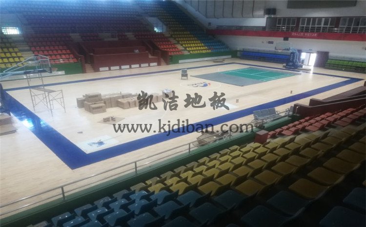 山西晉城鳳凰山煤礦體育館木地板
