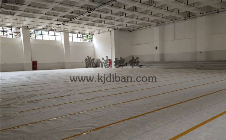 四川綿陽實驗中學體育館木地板項目